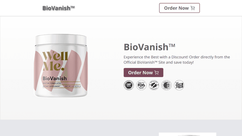 Biovanish - Landing Page