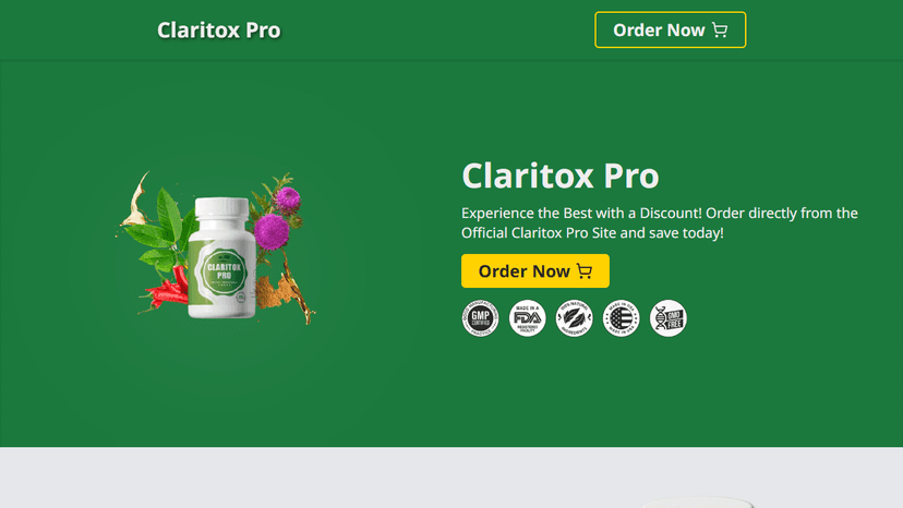 Claritox Pro - Landing Page