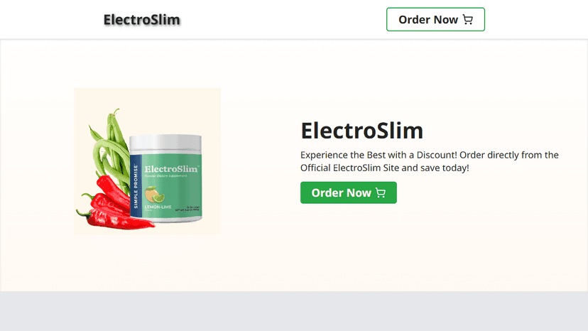 Electroslim - Landing Page