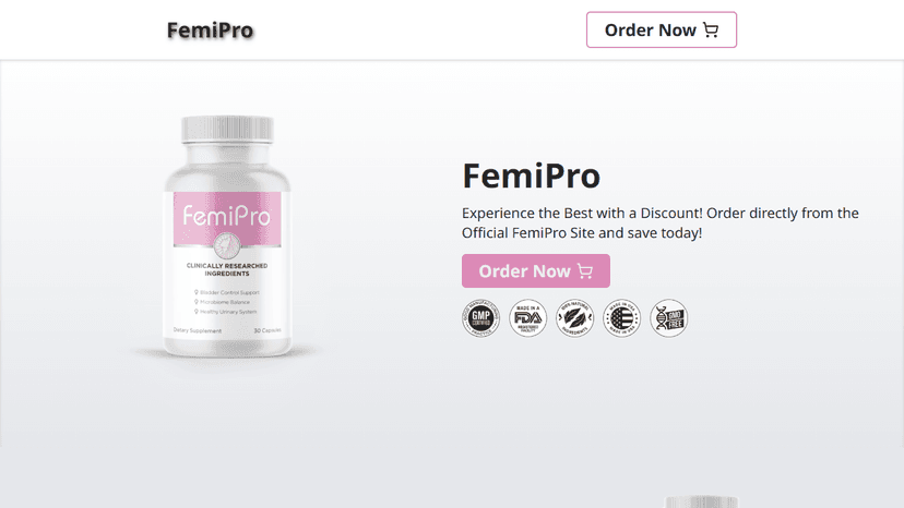 Femipro - Landing Page