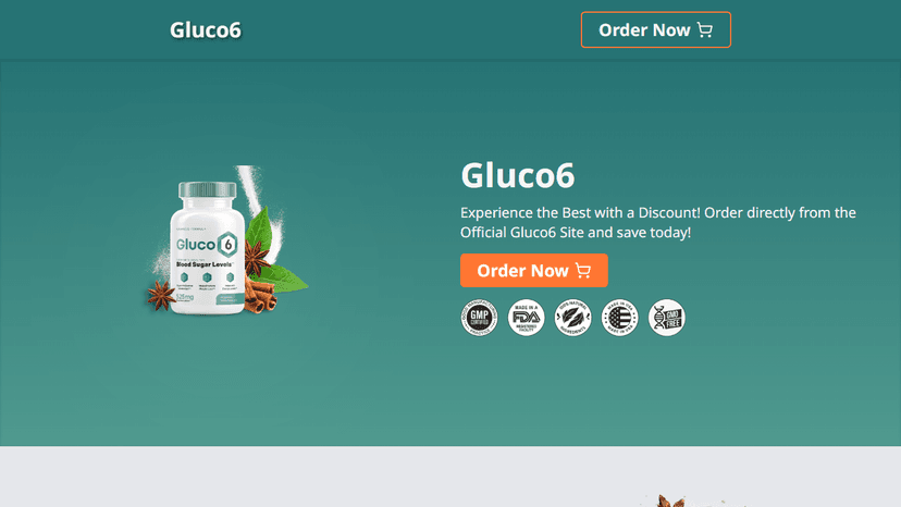 Gluco6 - Landing Page