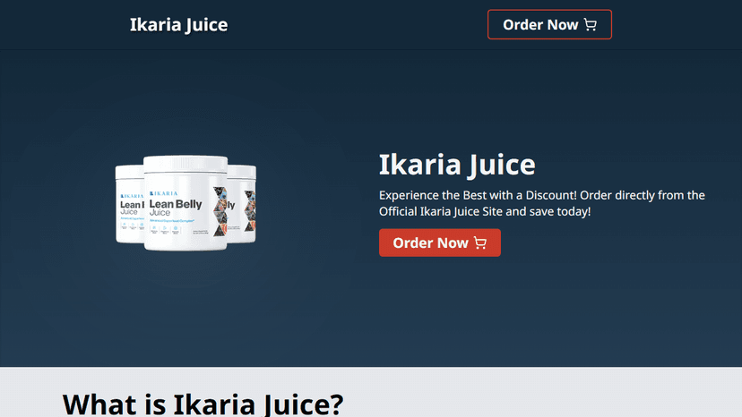 Ikaria Juice - Landing Page