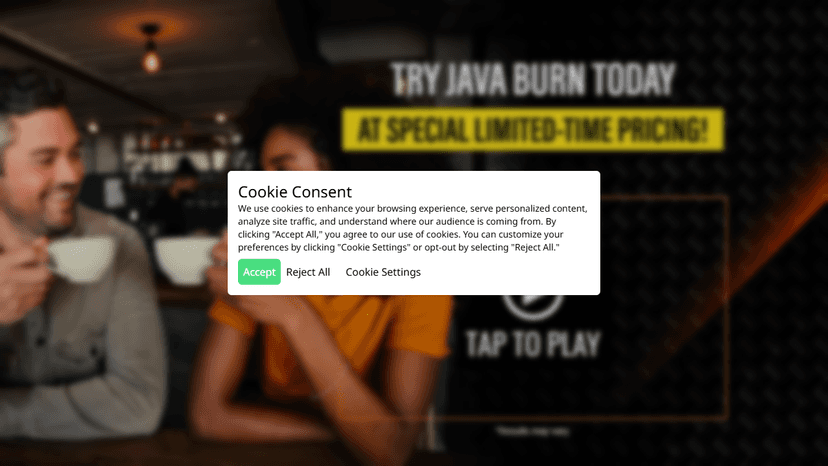 Java Burn - Landing Page