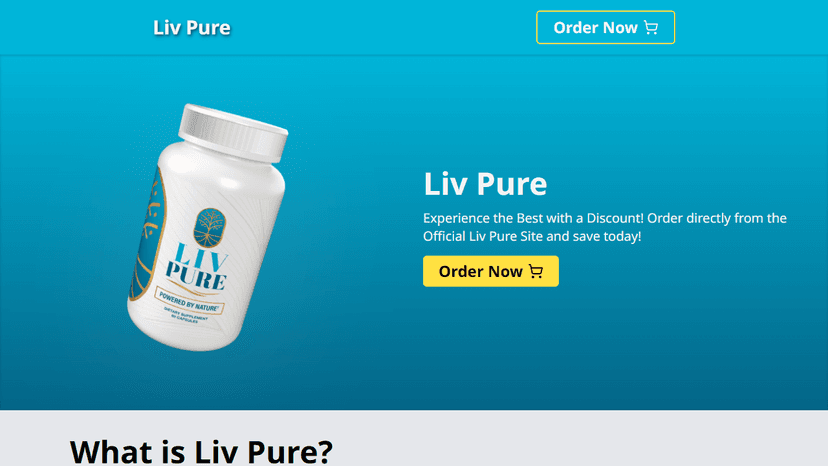 Liv Pure - Landing Page