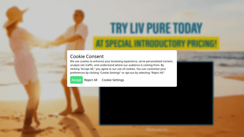 Liv Pure - Landing Page