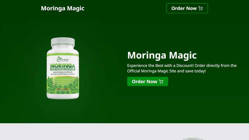 Moringa Magic - Landing Page