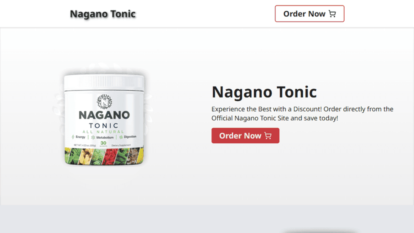 Nagano Tonic - Landing Page