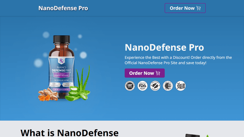 Nanodefense Pro - Landing Page