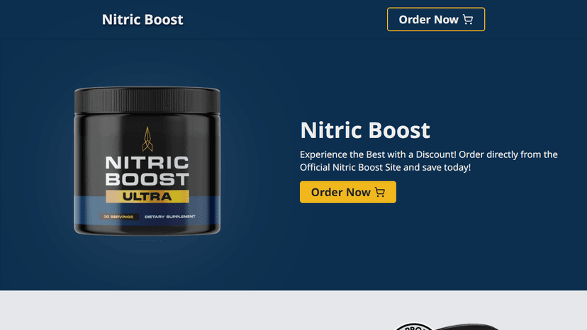 Nitric Boost - Landing Page