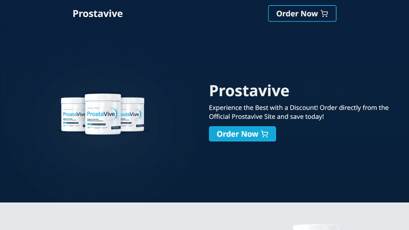 Prostavive - Landing Page