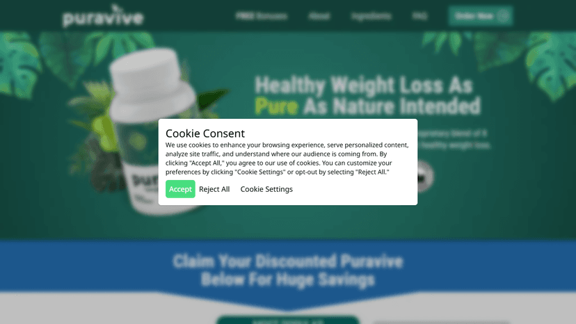 Puravive - Landing Page