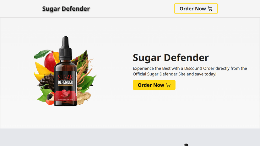 Sugar Defender - Landing Page